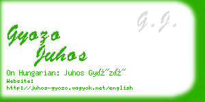 gyozo juhos business card